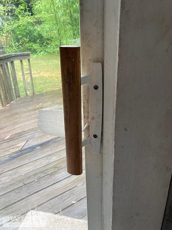 Replacing sliding glass door locking mechanism