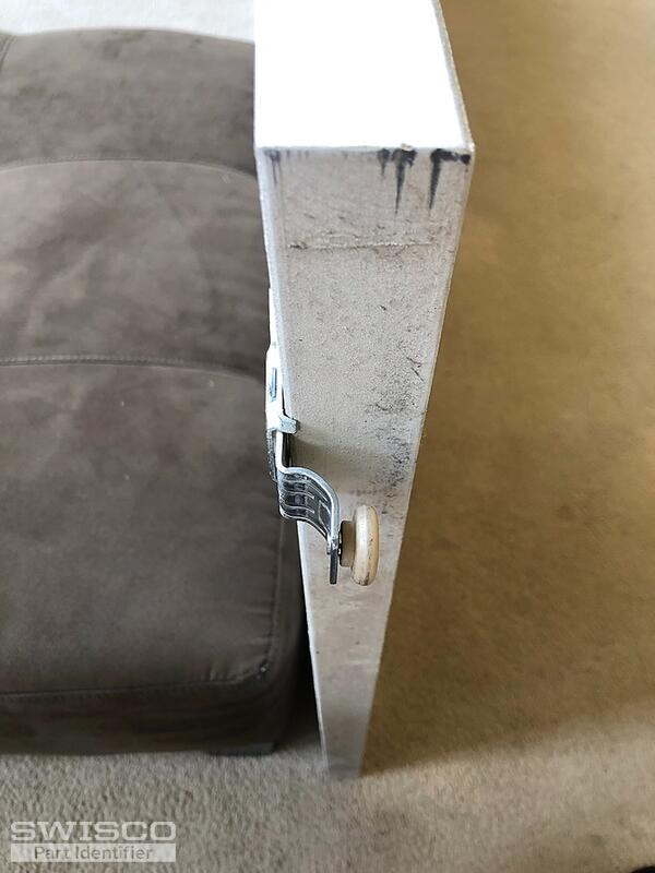 Sliding door rollers - mounted on door side view 2