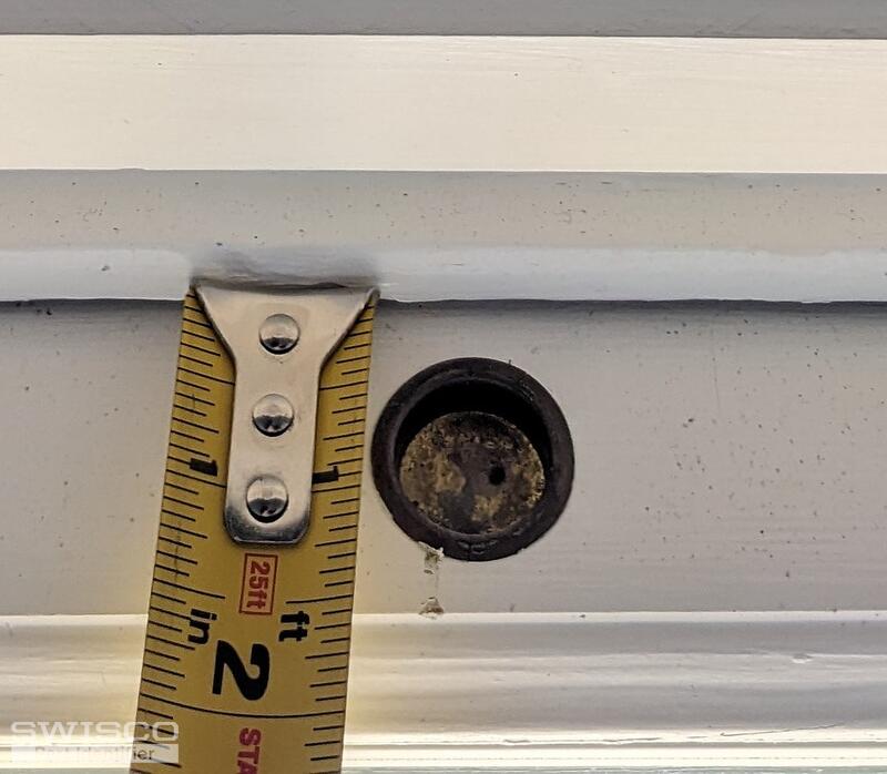 window sash flush mount pole hook insert