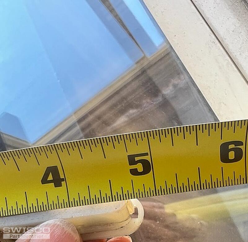 Window wheel roller top width