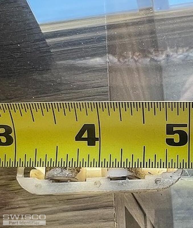 Window wheel roller bottom width
