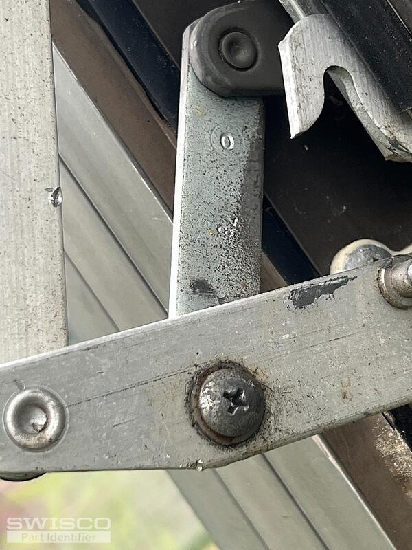 screw side of connection from crank arm to awning