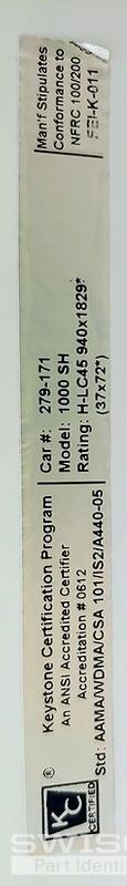 Swartz - Keystone Non-Tilt Window Label