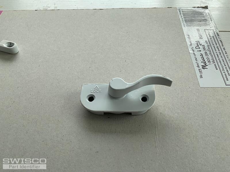 Recessed flush mount window lock and keeper for JeldWen window