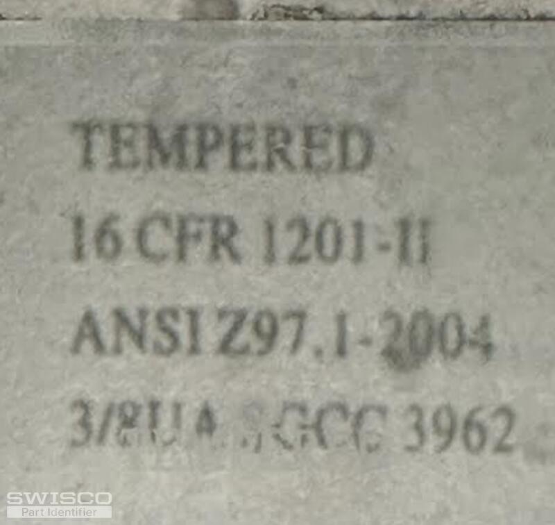 Glass Part Number