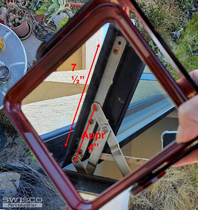 Bottom of windo- bottom of hinge