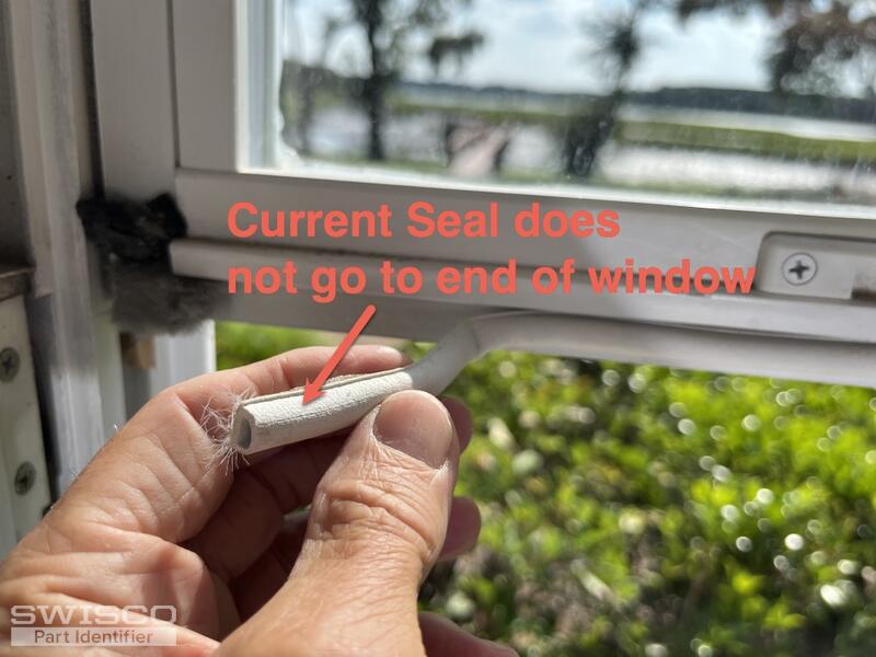 Andersen Check Rail Bulb Weatherstrip For Double Hung Windows – Beige Vinyl 47.7 Inch