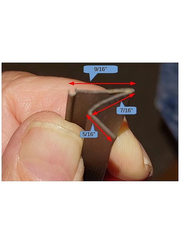snapin glazing end measurements