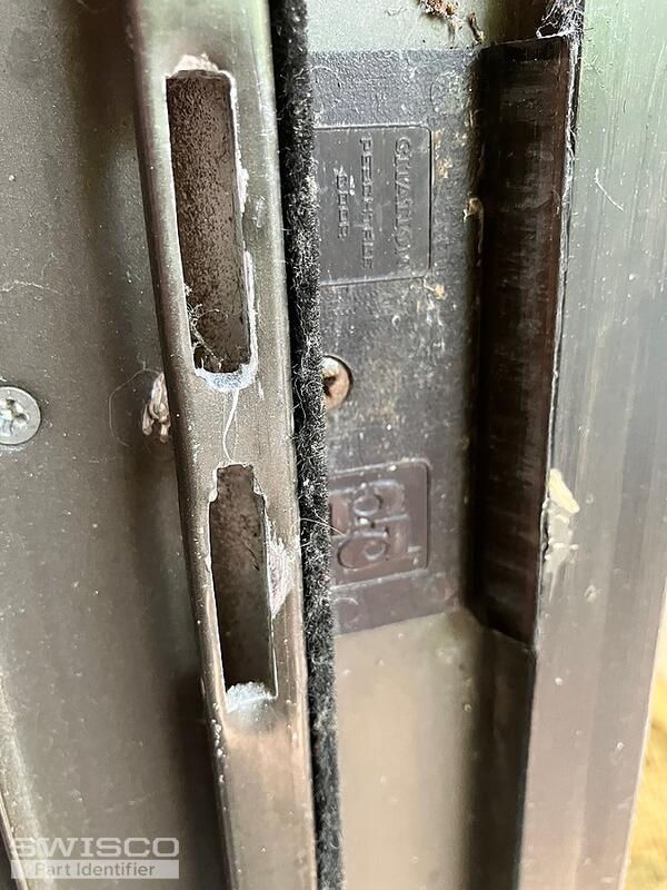 sliding door latch hole