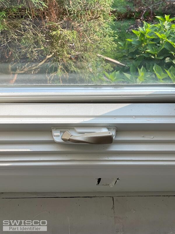 Replacement crank cover and lock cover for Pella Casement windows