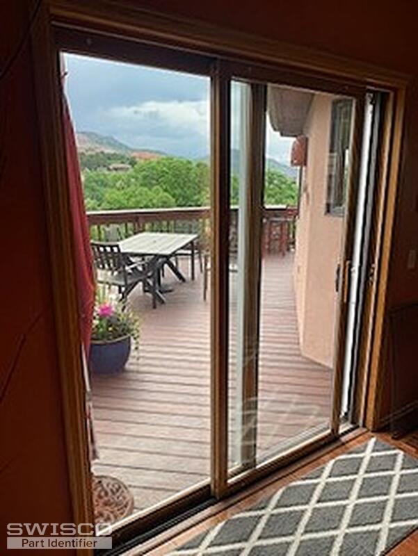 Patio door inside