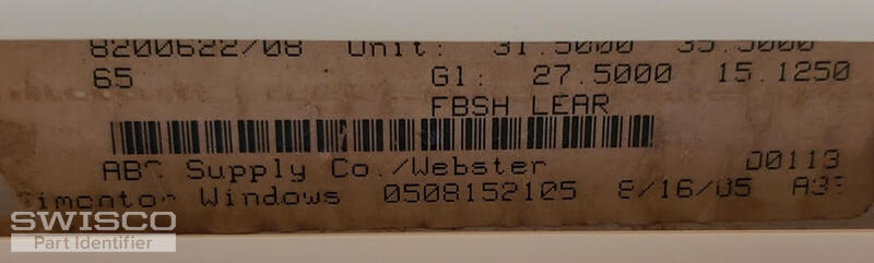 Window label 1
