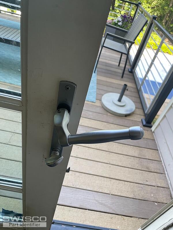 Replacement handleset for a jeldwen patio sliding door.
