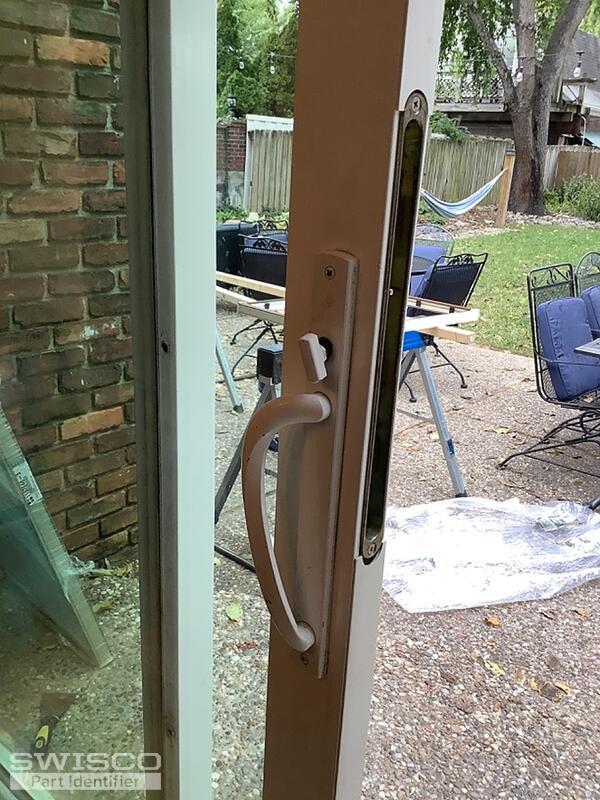 Door handle inside, lock handle broken