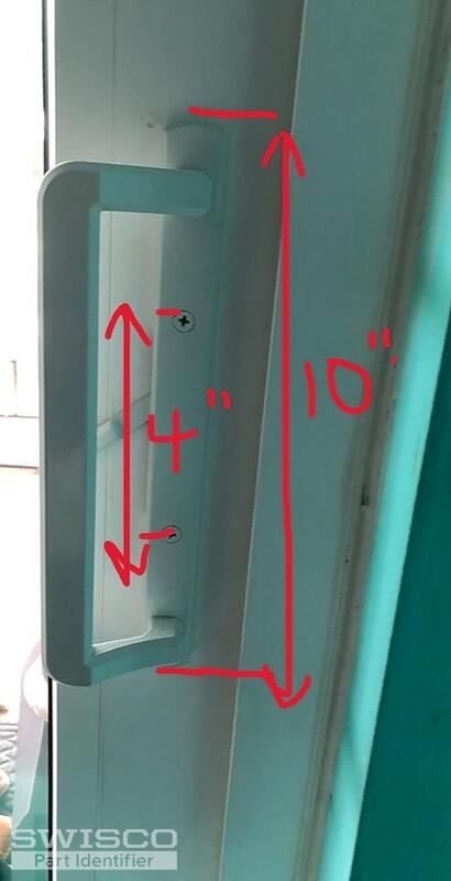 dimensions patio door handle