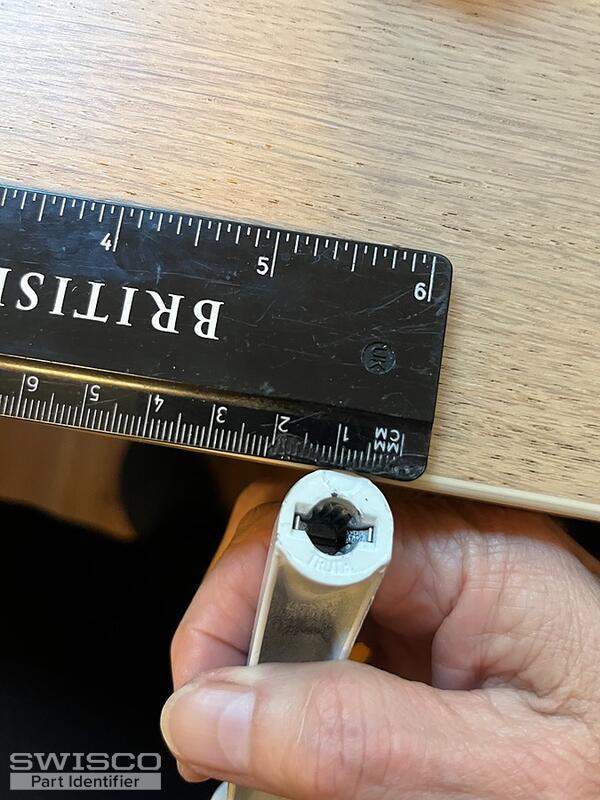 Width of crank handle opening