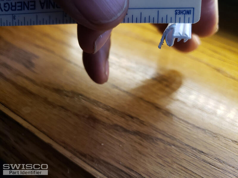 Amsco casement sash weather stripping measurement.