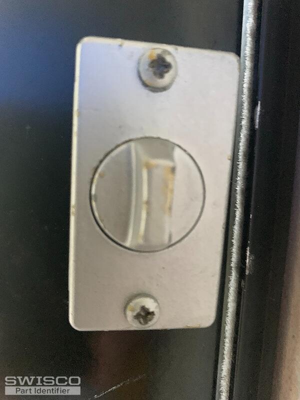 Storm door lock interior