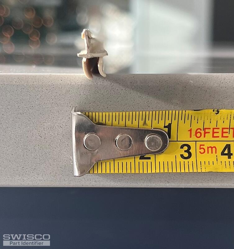 Clients double hung window weather strip