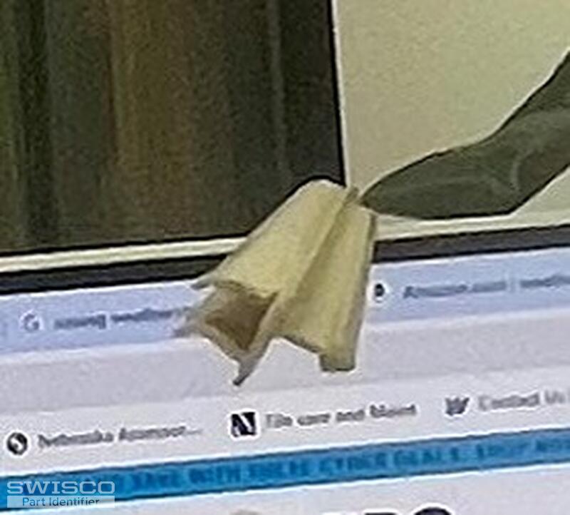 Weatherstrip from a double hung window