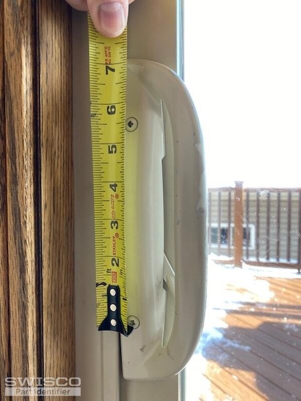 door handle with lock 5.5 in screw dis