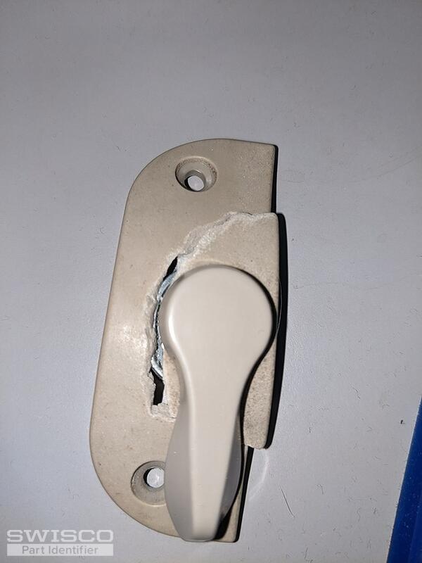 broken beige lock