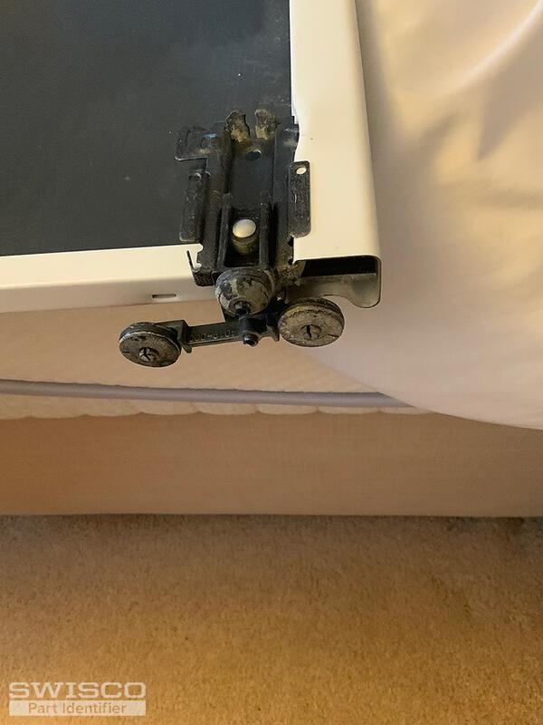 Sliding mirror door top rollers