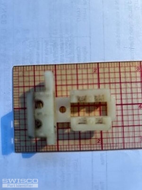 Window roller base top and side views