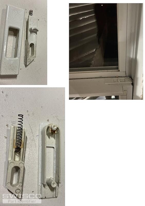 Latch installed and apart
