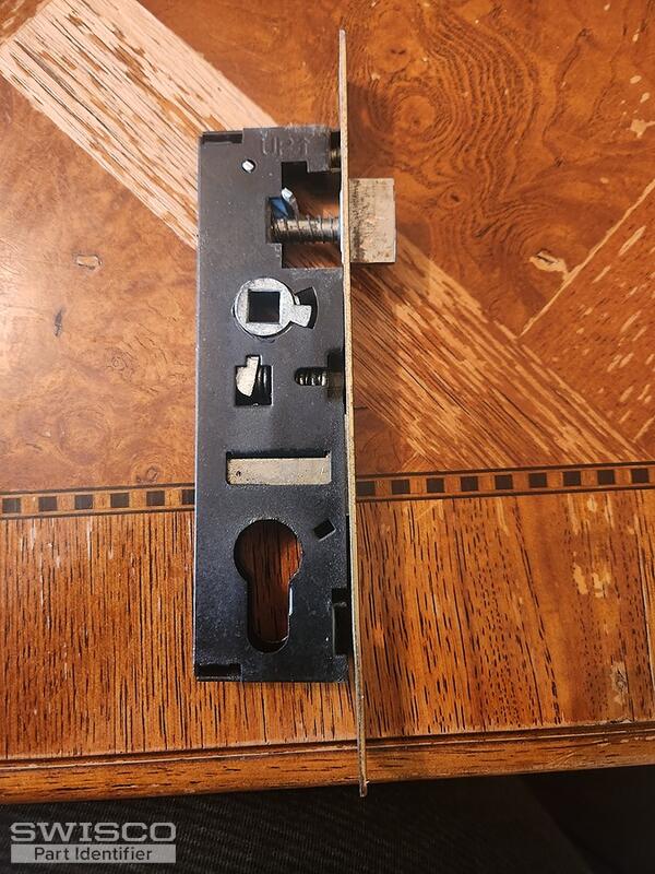 Mortise lock for a Pella storm door