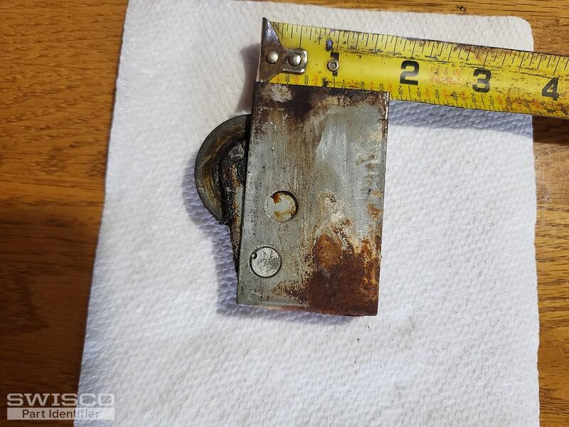 rusted roller assembly