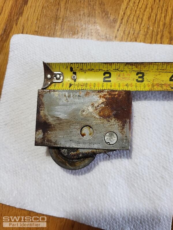 rusted roller assembly