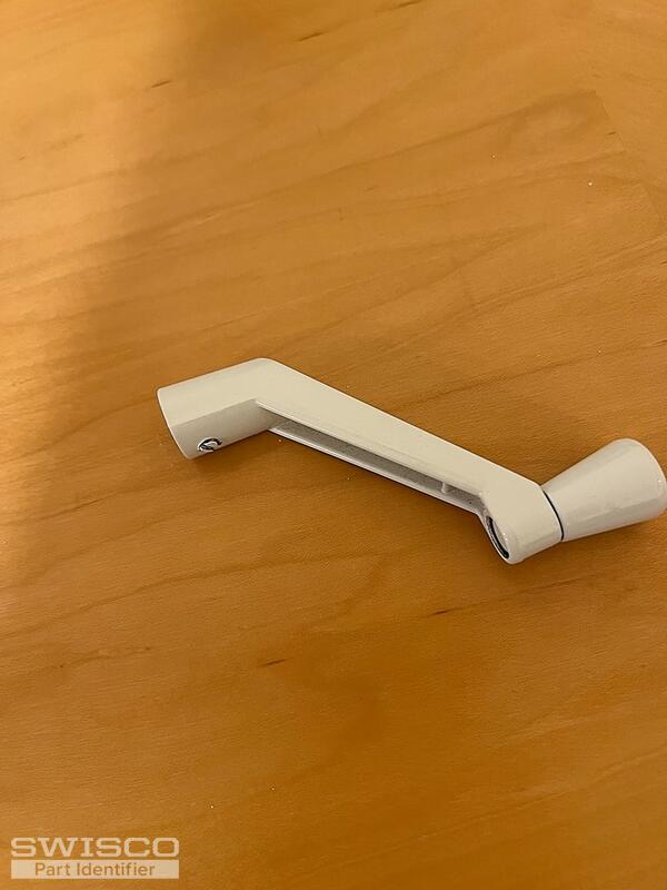 white crank handle