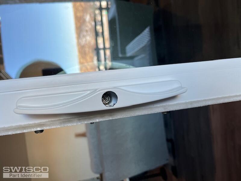 Outside handle with enlarged new hole