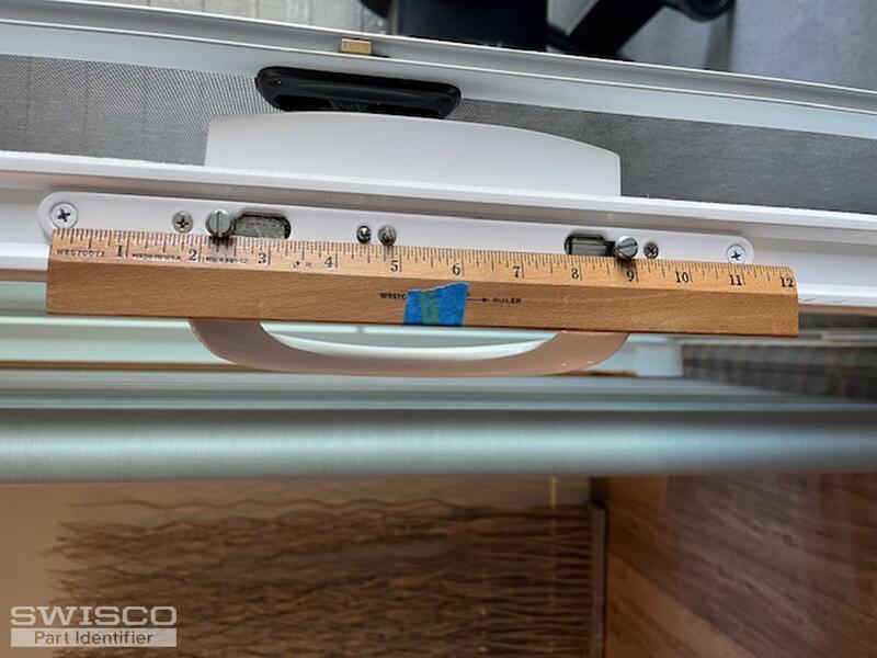 Existing latch mounting plate with dimensions