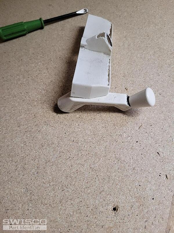 white cover and handle