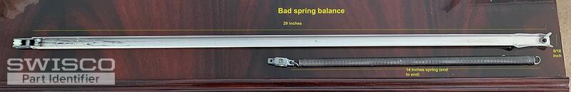 Broken spring balance