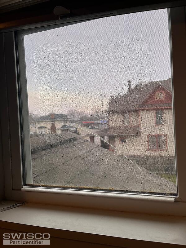 cracked window sash