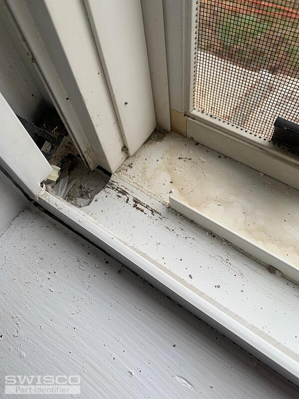 cracked window track