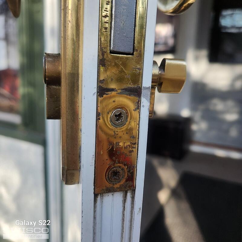mortise lock installation holes