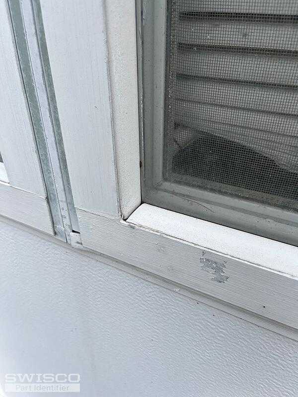 White plastic snap in glazing