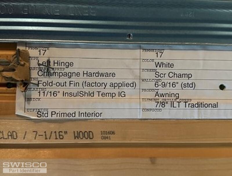 Description on window LH Hinge