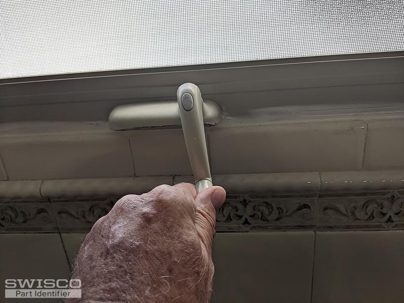 bathroom window crank out