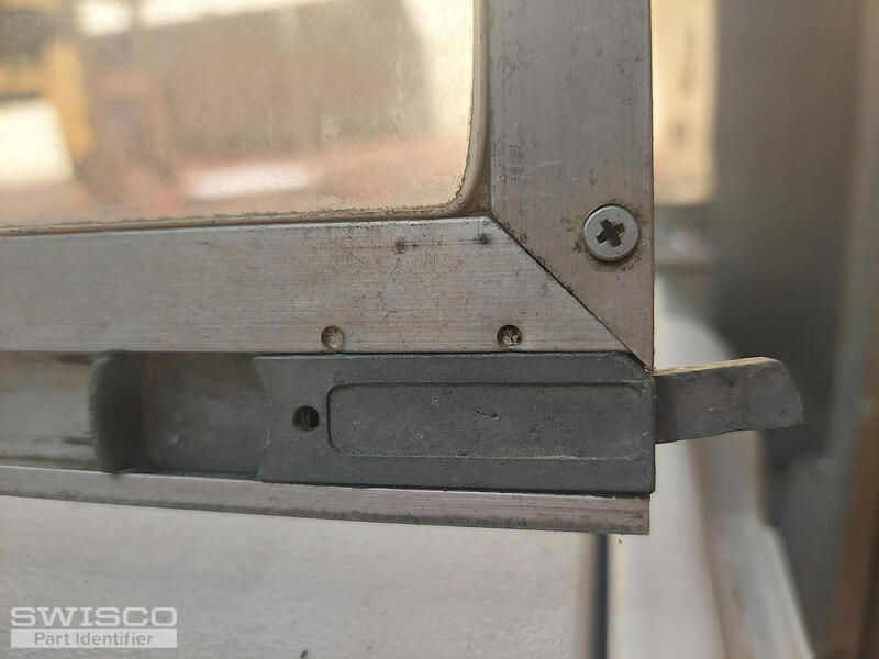 Lord & Burnham storm door window latches Top and Bottom