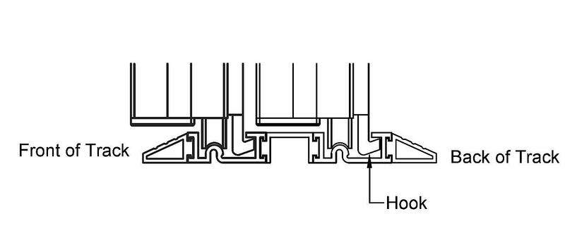 sliding door bottom track