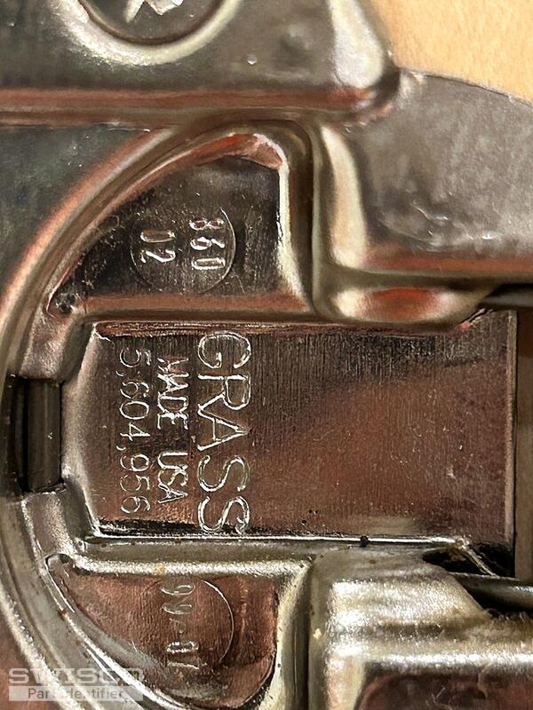 cabinet hinge close up