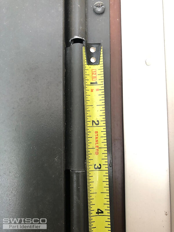 bushing, pin missing on top hinge of storm door
