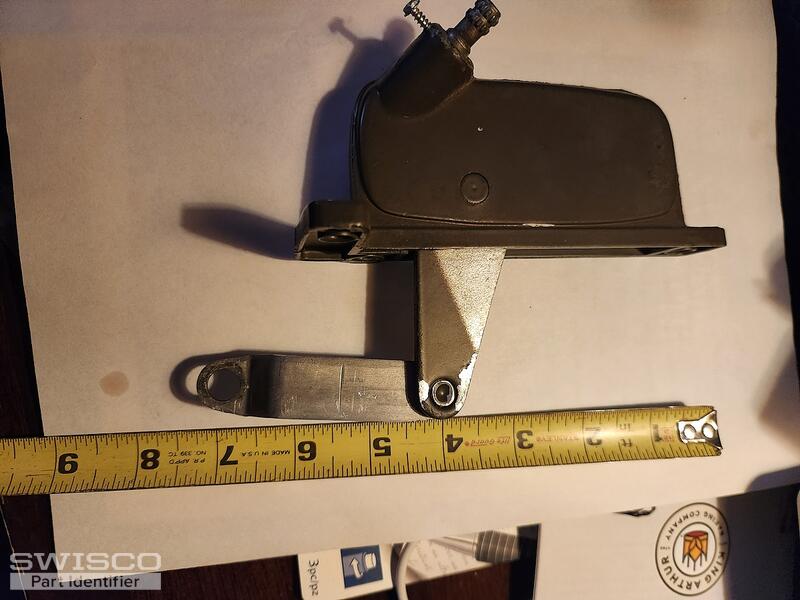 offset awning operator link arm