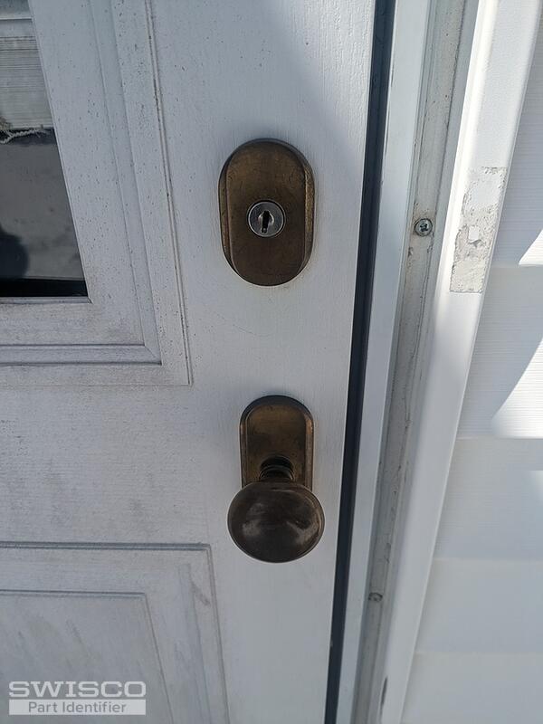 exterior handle and keyed lock
