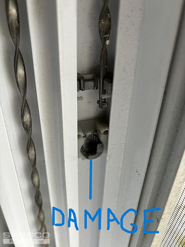 Damaged piece